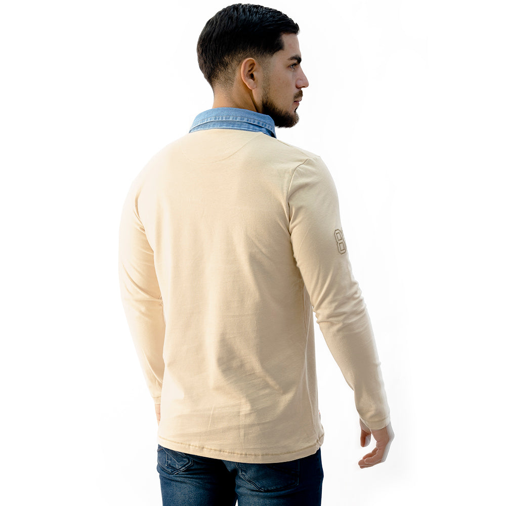 Polo Camisero Manga Larga Algodón Hombre Woallance Dominic H25