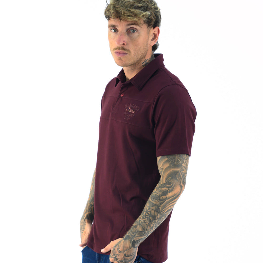 Polo Box Manga Corta Algodón Hombre Woallance Copenague H24
