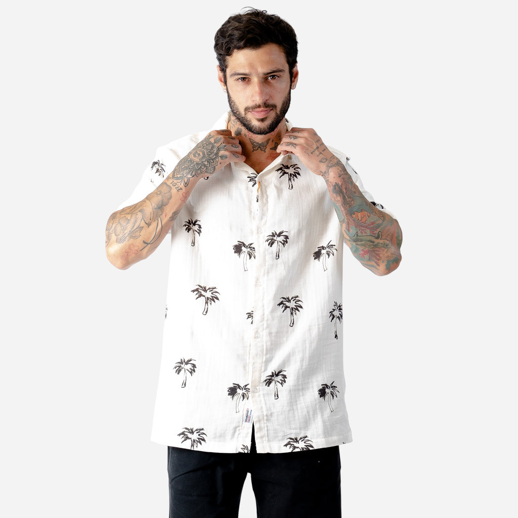 Camisa Mc Hombre Woallance Jamaica H25-26