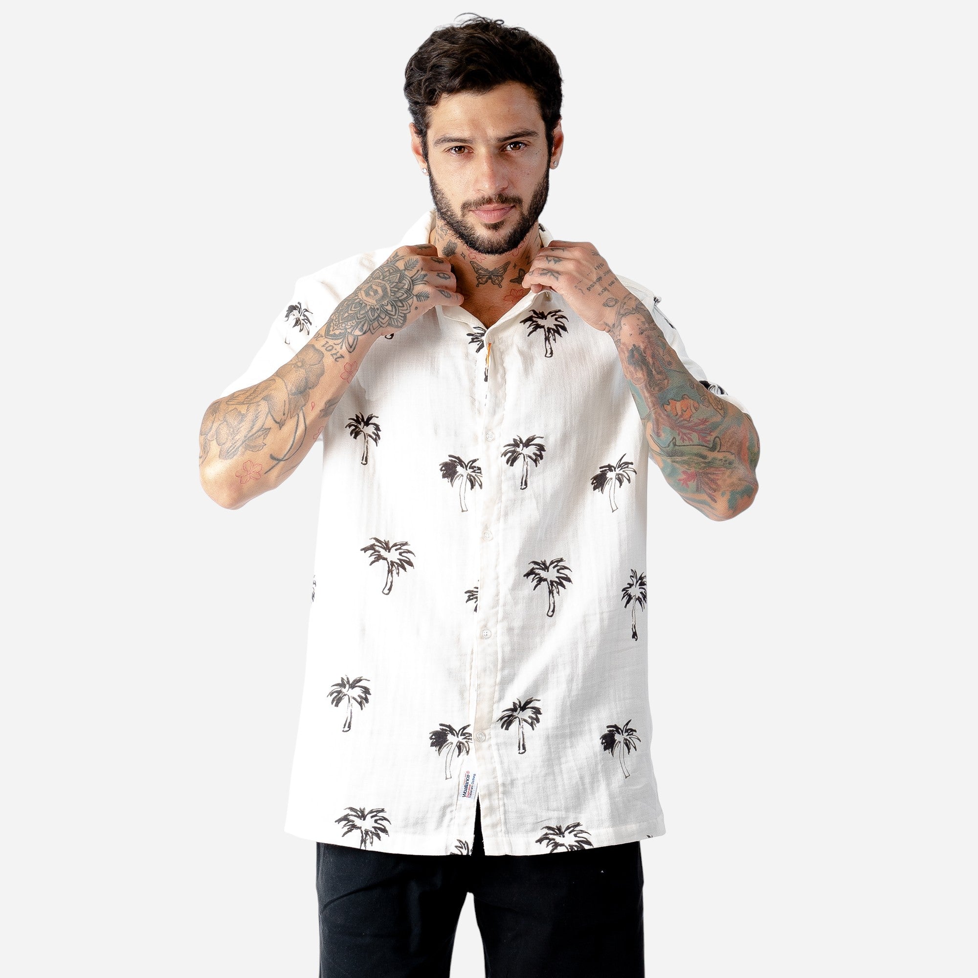 Camisa Mc Hombre Woallance Jamaica H25-26