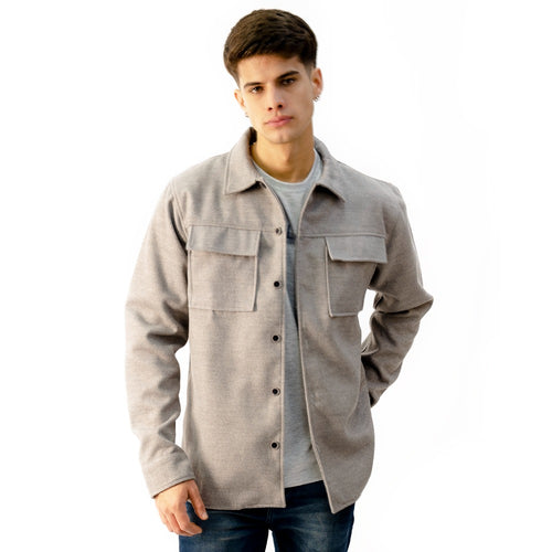 Camisaco Manga Larga Woallance Dark Gris H25