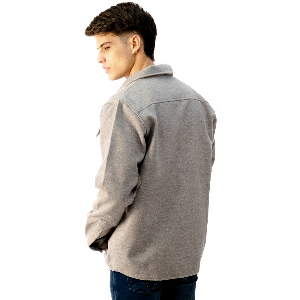 Camisaco Manga Larga Woallance Dark Gris H25