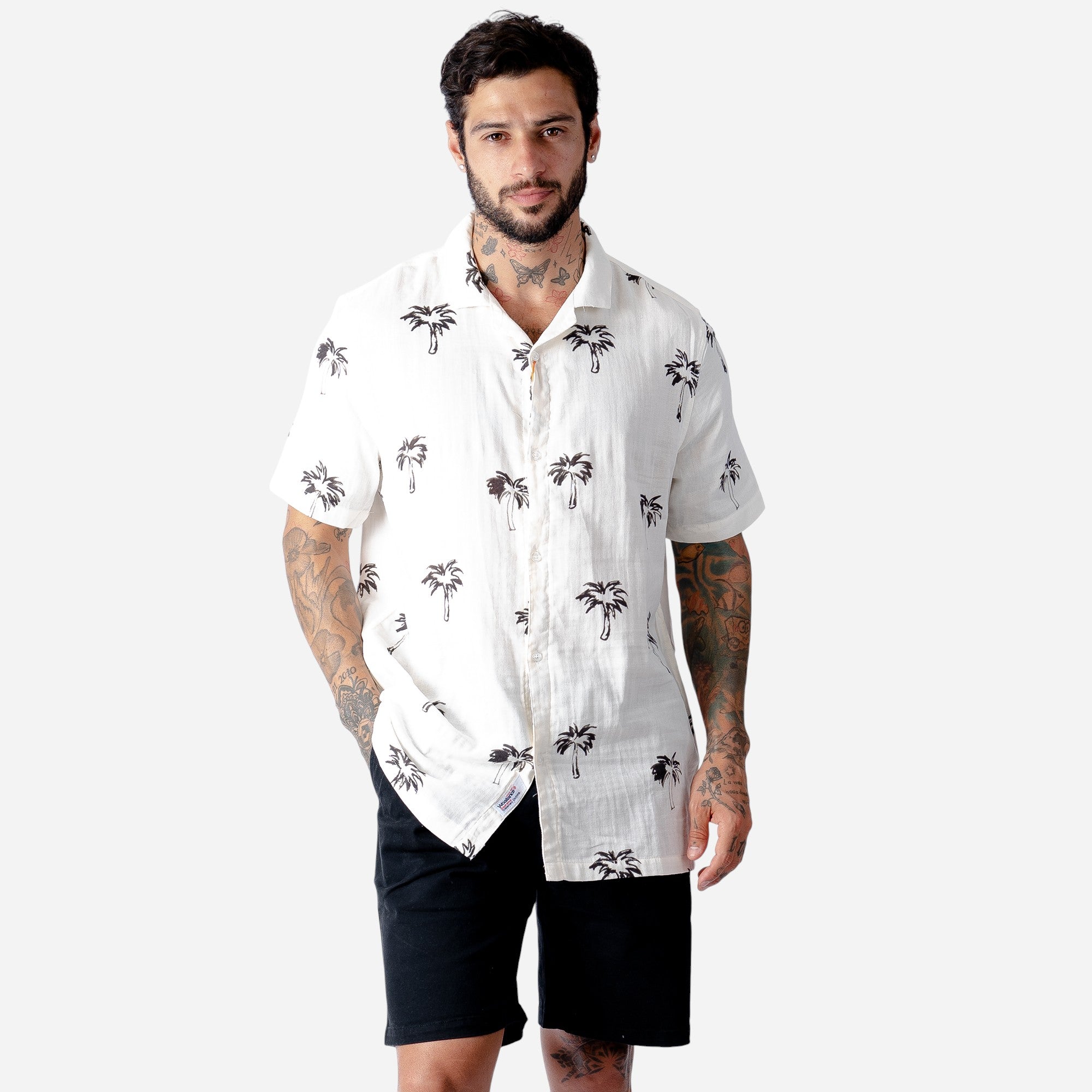 Camisa Mc Hombre Woallance Jamaica H25-26